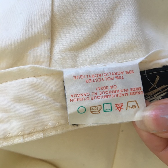 Cream Vintage High Waisted Pleated Trousers - Picture 6 of 8